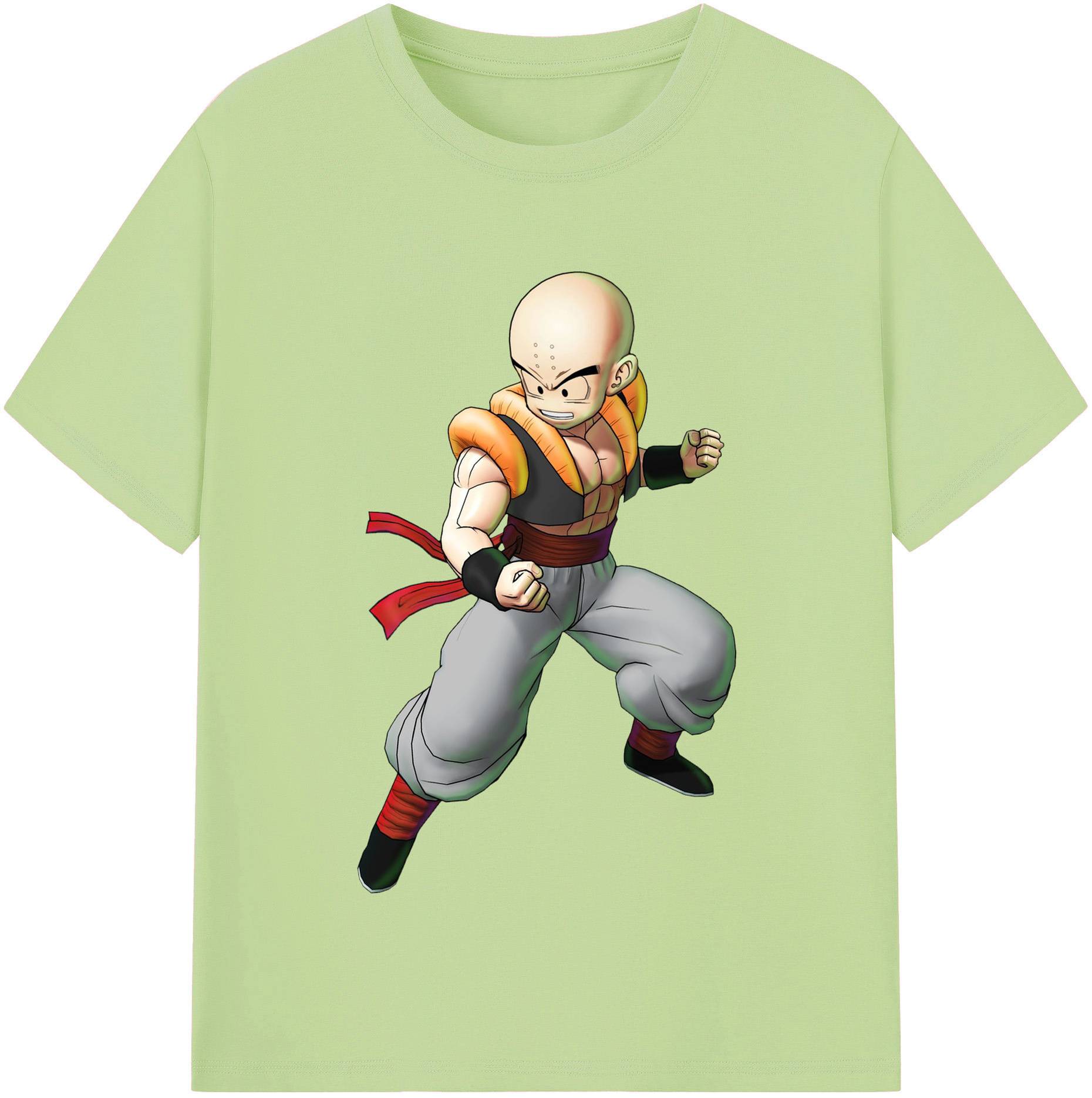 （画像用） ドラゴンボール クリリン DRAGON BALL krillin 綿100％半袖Tシャツ（フロントプリント）